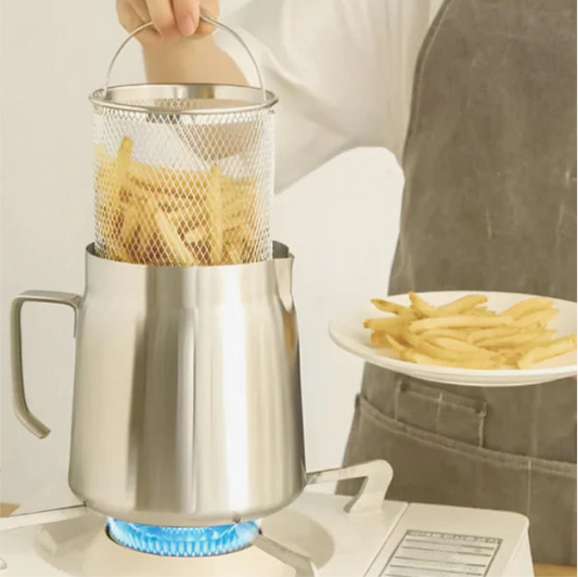 2/1.5L Oil Strainer Stainless Steel Pot