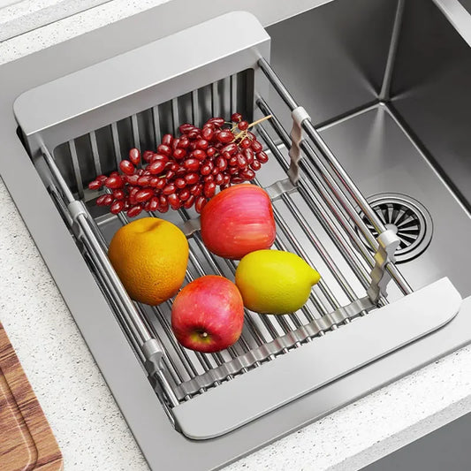 Folding Stainless Steel Kitchen Sink Drain Rack